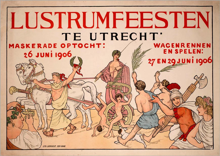 Lustrumfeesten (Празднование 270-летия Утрехтского университета), 1906