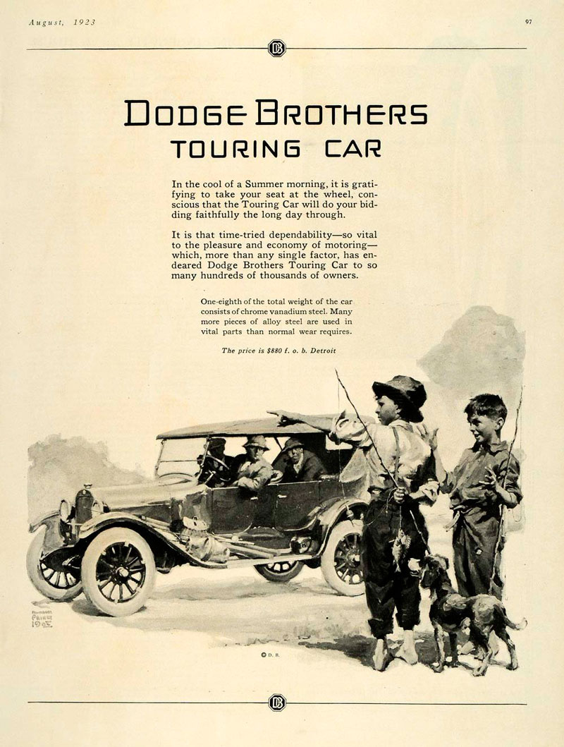 Dodge Touring Car special, August 1923