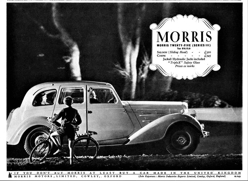 Morris twenty-five (Series III), 1938