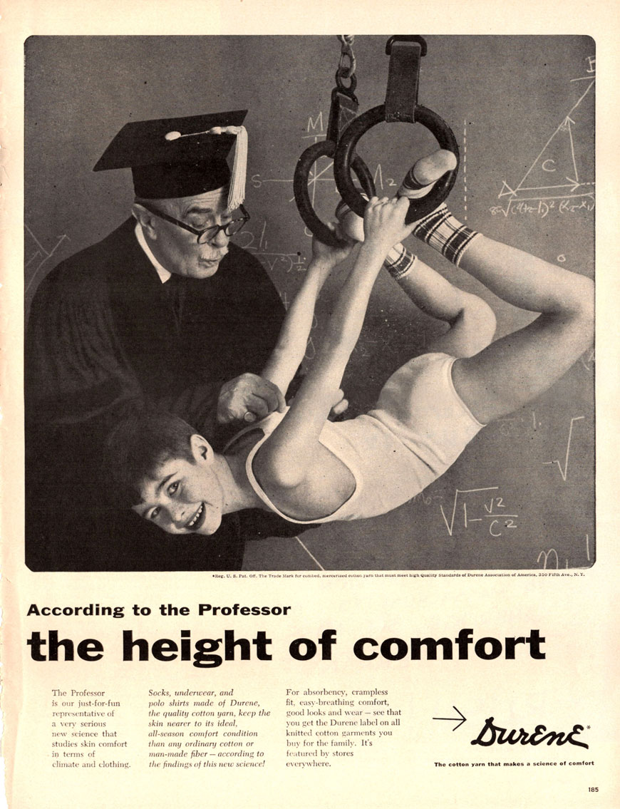 According to the Professor... the height of comfort (По мнению профессора... высота комфортна), May 16, 1955