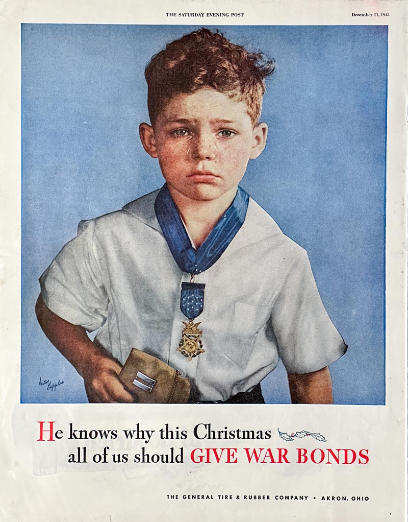 He knows why this Christmas all of us should GIVE WAR BONDS (Он знает, почему в это Рождество всем нам следует ПОДАРИТЬ ВОЕННЫЕ ОБЛИГАЦИИ), 1943