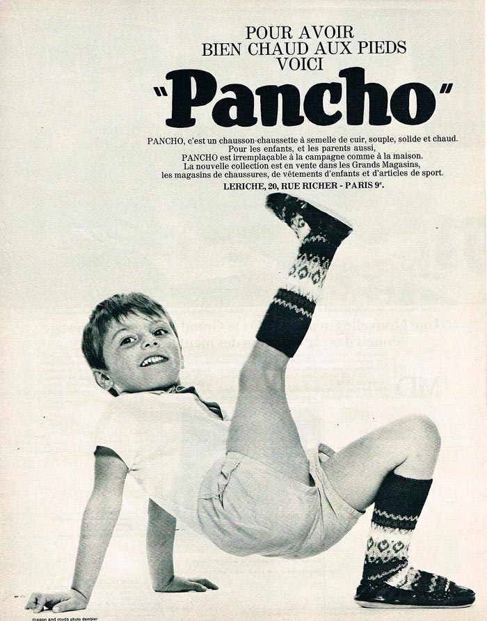 Pour avoir bien chaud aux pieds voici Pancho (Чтобы сохранить ваши ноги в тепле, вот «Панчо»), 1967