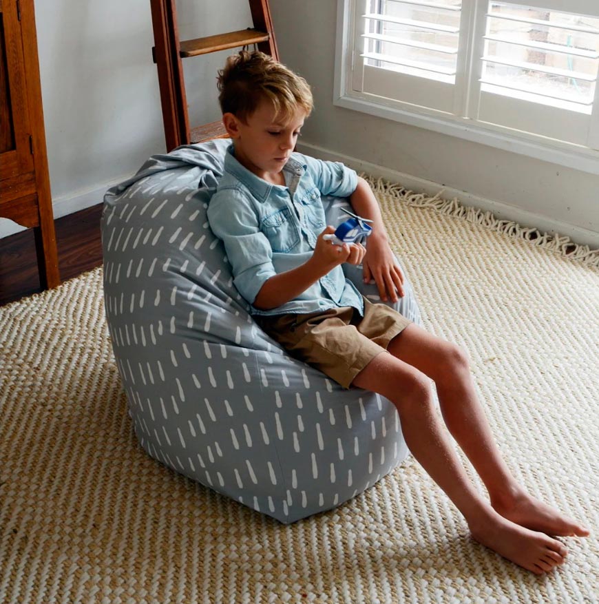 Raindrops Bean Bag, Grey (Кресло мешок, серое), (2024)