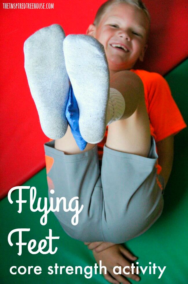 Flying Feet; core strenght activity (Летающие ноги; основная силовая деятельность)