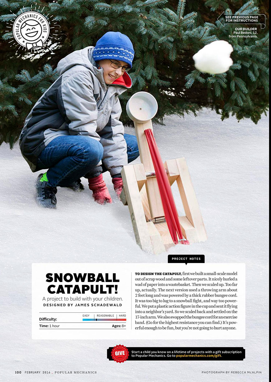 Snowball catapult (Снежная катапульта)