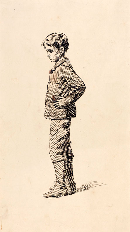  [Drawing 1; Study of a Boy / Рисунок 1. Эскиз мальчика], c.1884-1887