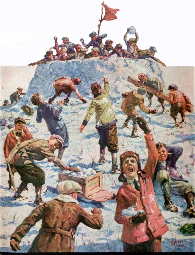 Snowball Fight for the Fort (Снежный бой за форт), 1927