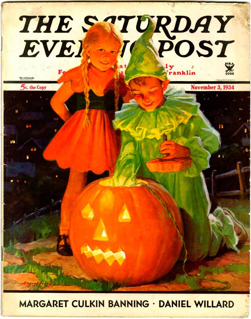 Lighting the Pumpkin (Освещение тыквы), November 3, 1934