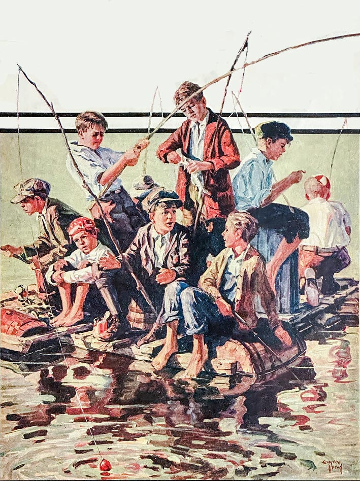 Raft Fishing (Рыбалка с плота), July 30, 1927