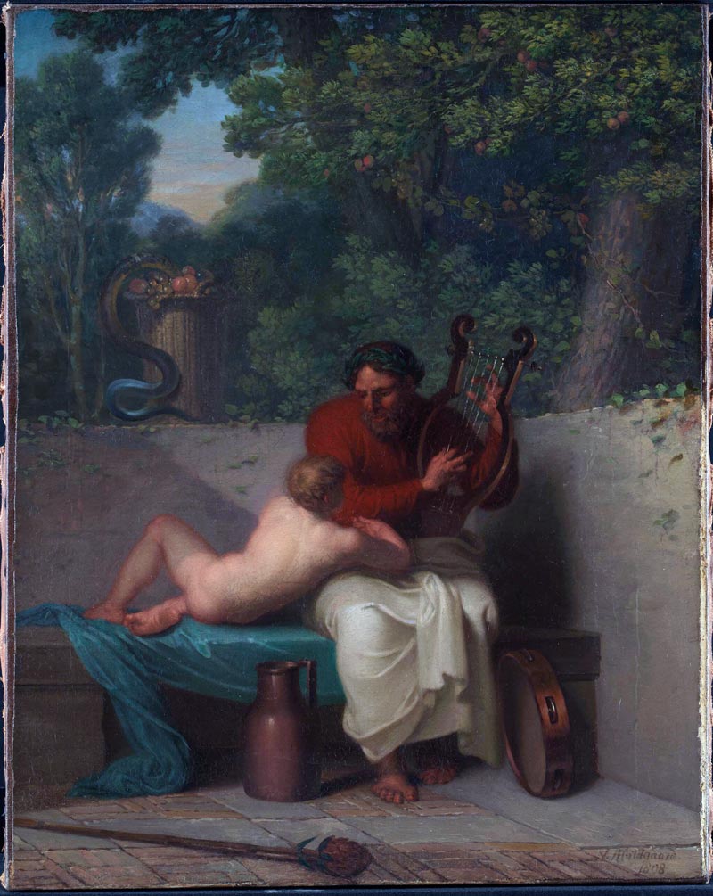 The Greek poet Anacreon and Bathyll (Греческий поэт Анакреон и Батхилл), 1808