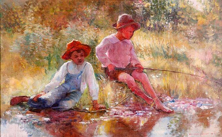 Boys fishing (Рыбачущие мальчики), 1902