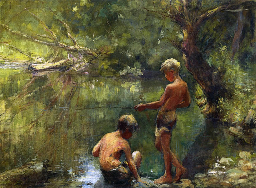 Two Boys Fishing or Ivan and Malvin Albright (Два мальчика рыбачат или Айвен и Мелвин Олбрайт), 1908