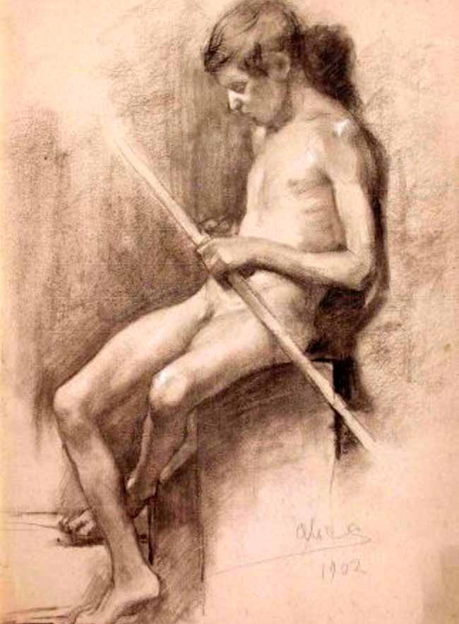 Niño desnudo (Нагой мальчик), 1902