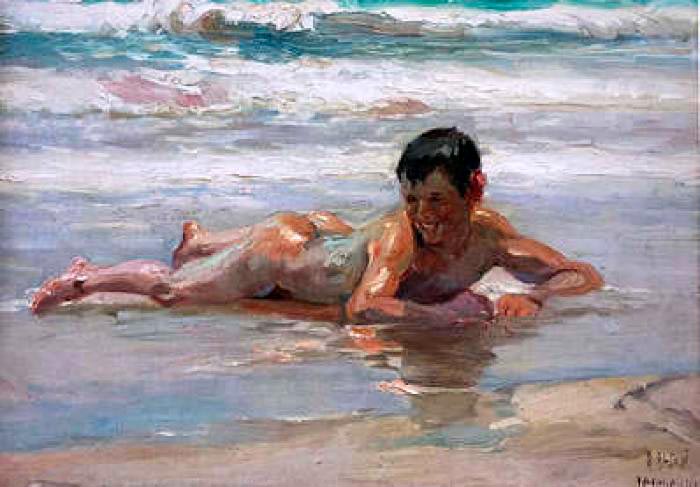 Nude Boy on the Beach, Valencia (Нагой мальчик на пляже Валенсии), 1912