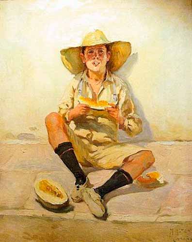 Boy Eating Melon (Мальчик, поедающий дыню), c.1922