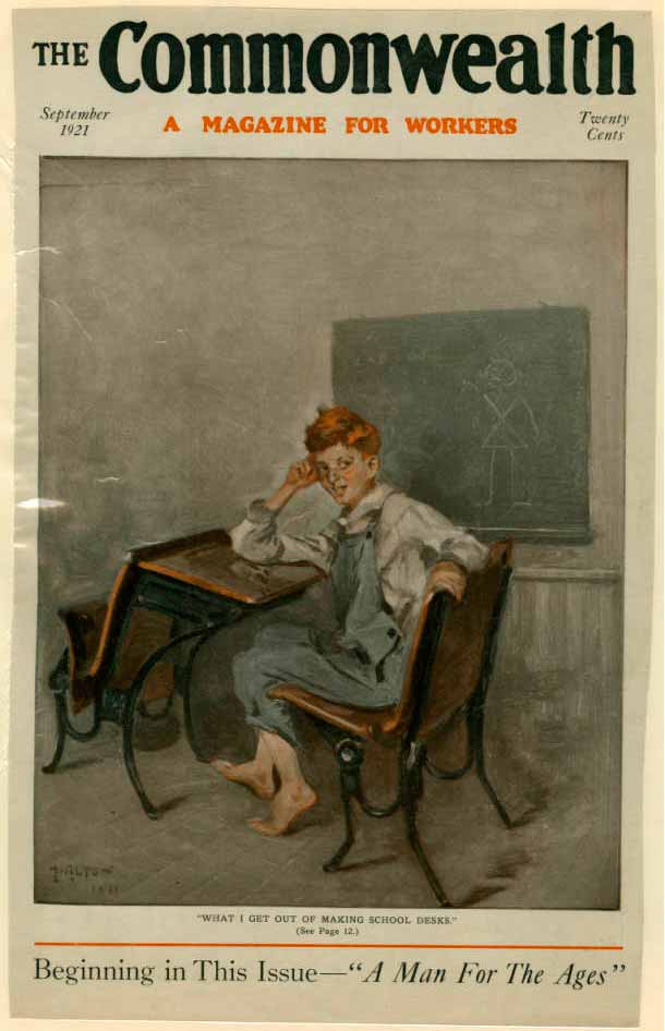 'What I get out of making school desk' («Что, если мне сбежать из-за парты?»), Sept. 1921 