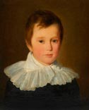 Портрет мальчика в белом кружевном воротничке