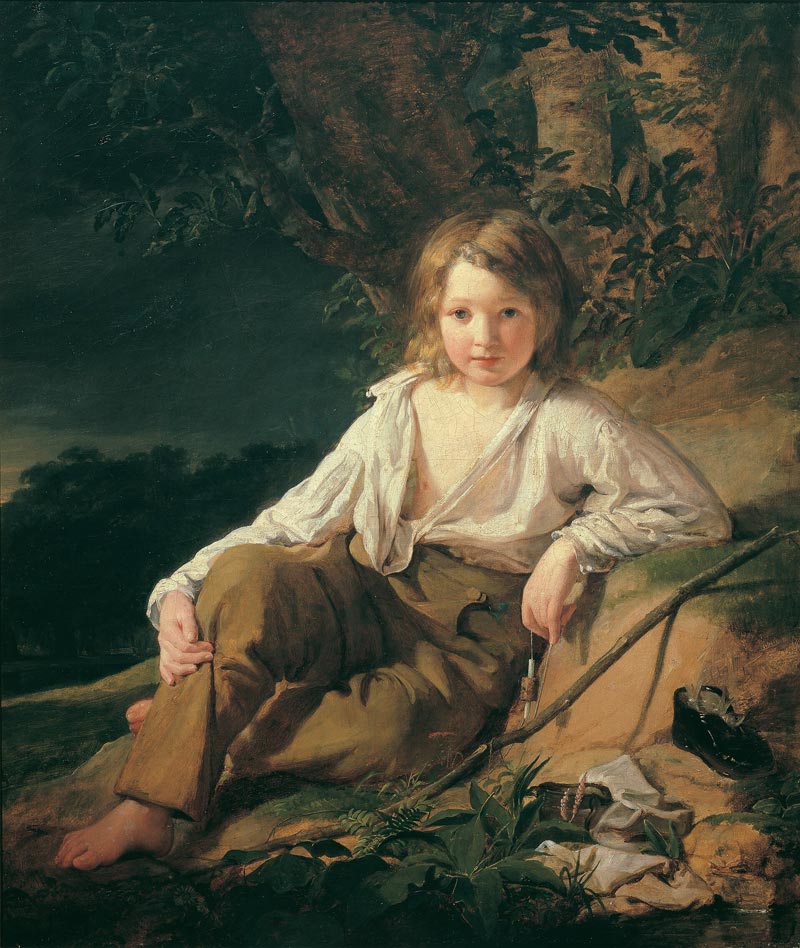 Ein Fischerknabe / Josef von Amerling (Мальчик-рыбак / Йозеф фон Амерлинг), 1830