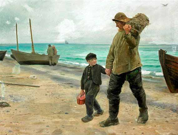 Father and son, scenery from Skagen (Отец и сын, пейзаж Скагена), 1885