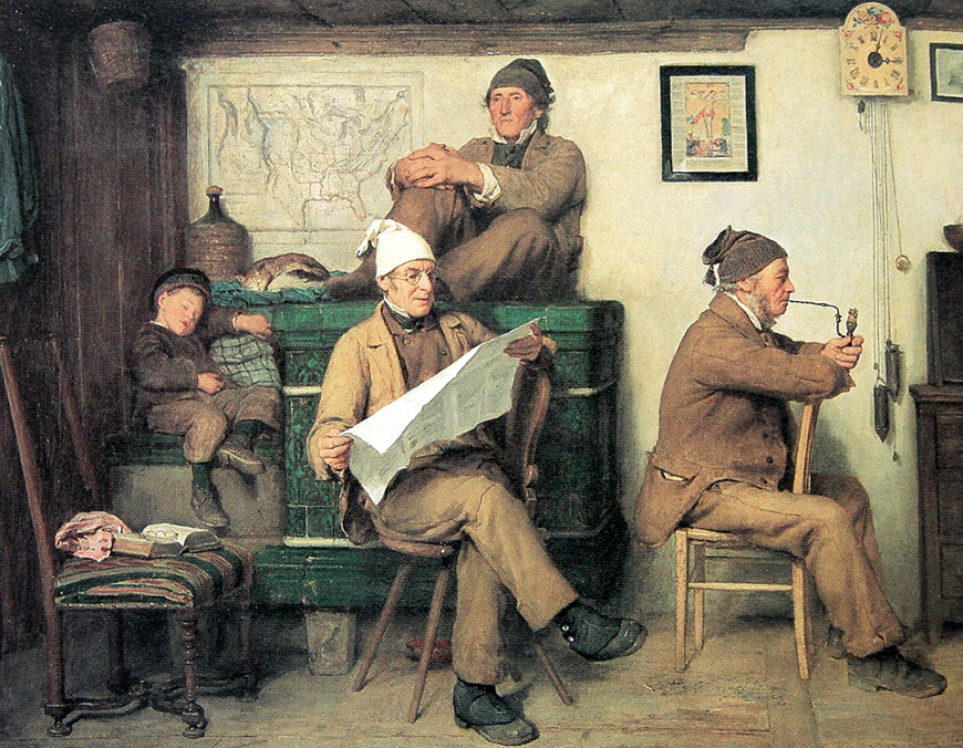 Die Bauern und die Zeitung (Крестьяне и газета), 1867