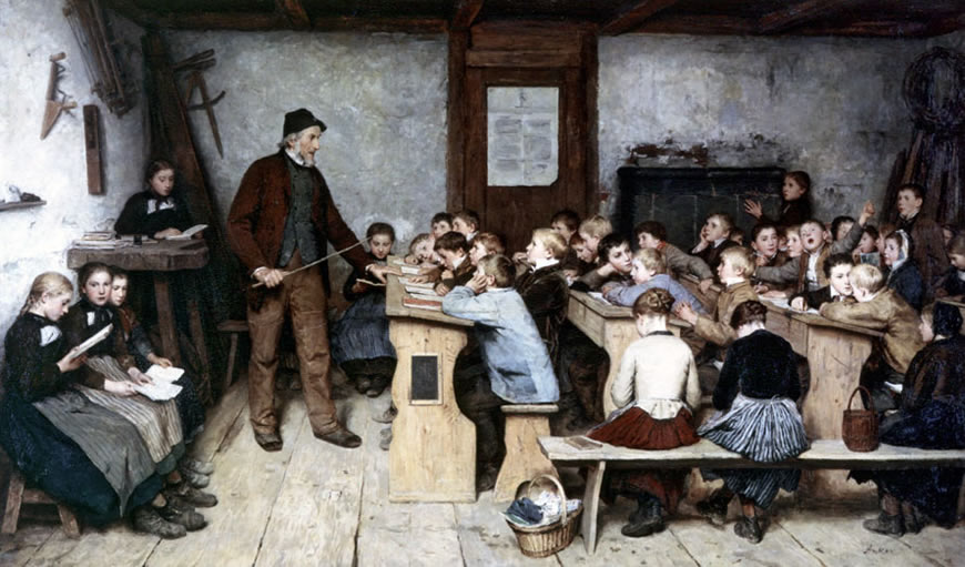 Die Dorfschule (Сельская школа), 1862