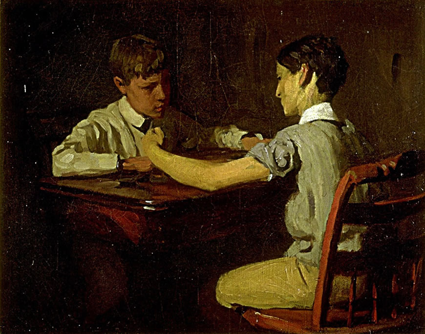 Checker players (Игроки в шашки), c.1895