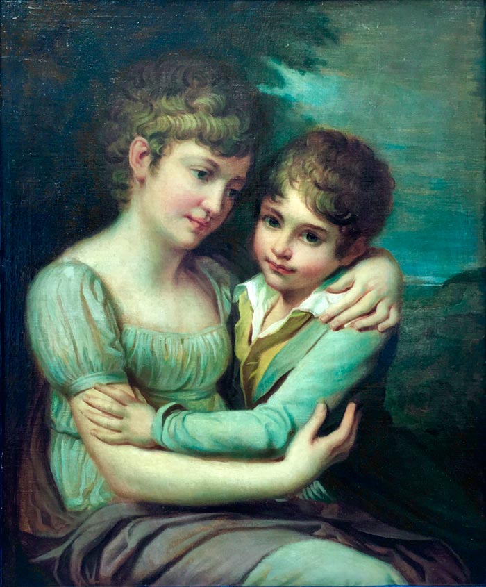 Andrea Appiani’s Children, Carlotta and Raffaello (Дети художника, Карлотта и Рафаэлло), c.1808