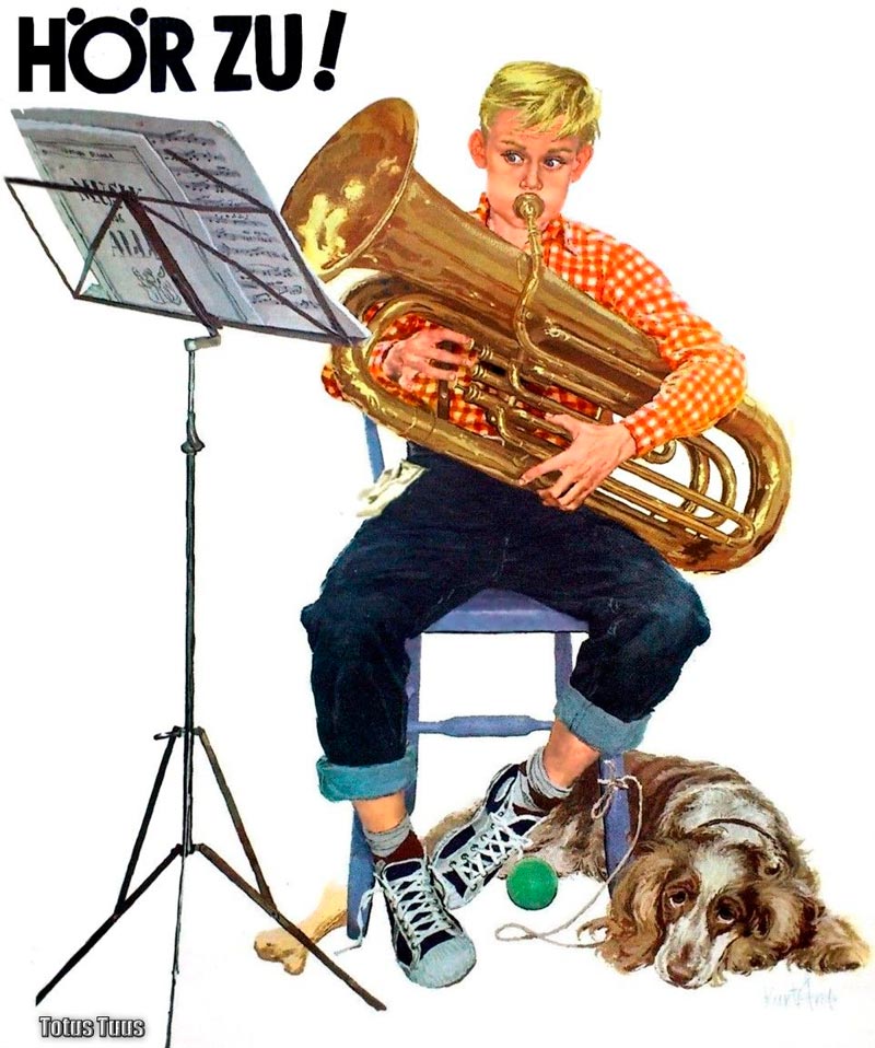 Young Tuba Musician (Юный трубач), 1957