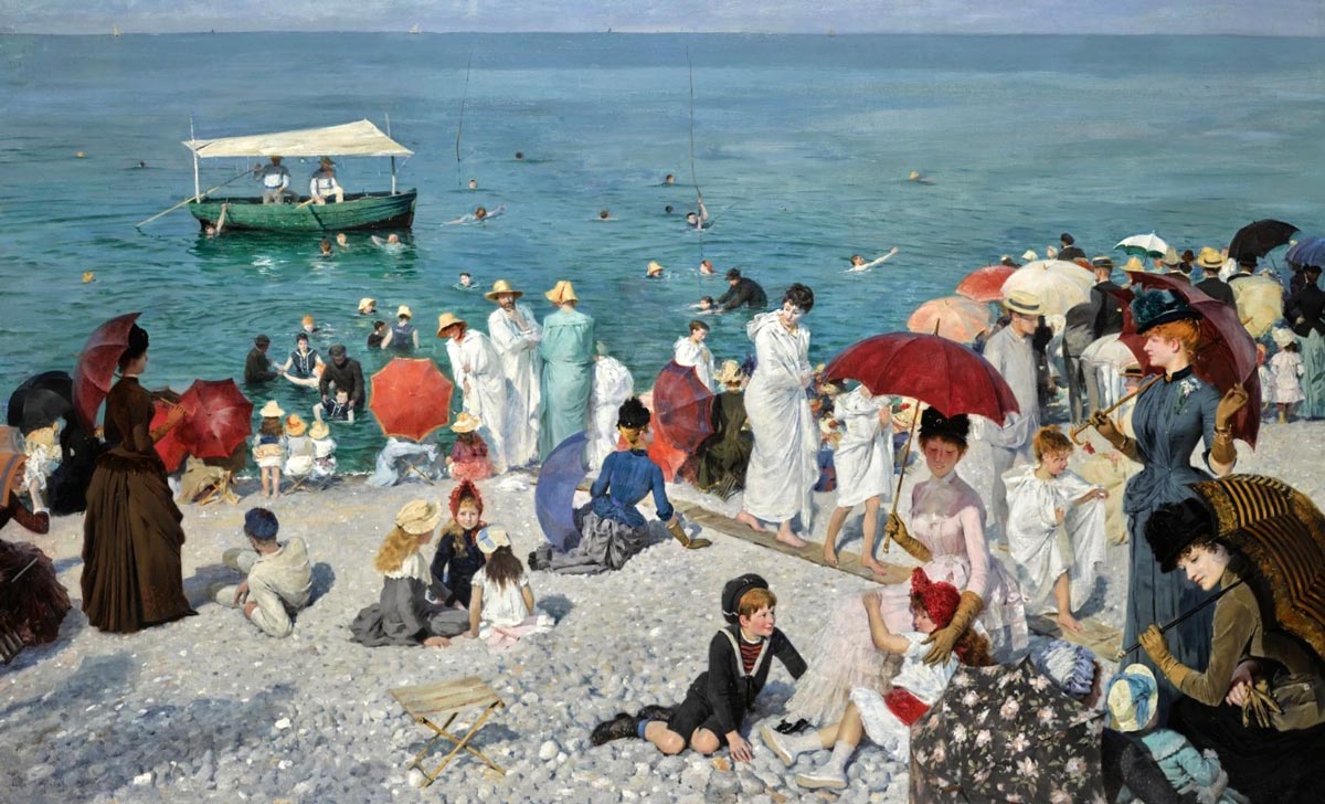L'heure Du Bain Au Tréport (Купание в Трепоре), 1885