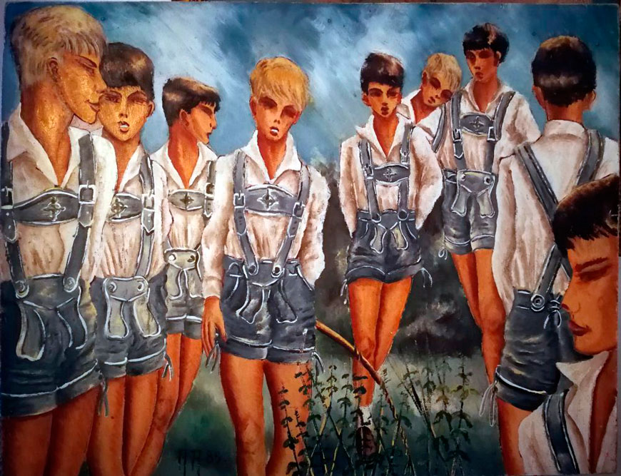 Garçons en culottes de cuir (Мальчики в кожаных шортах), 1985