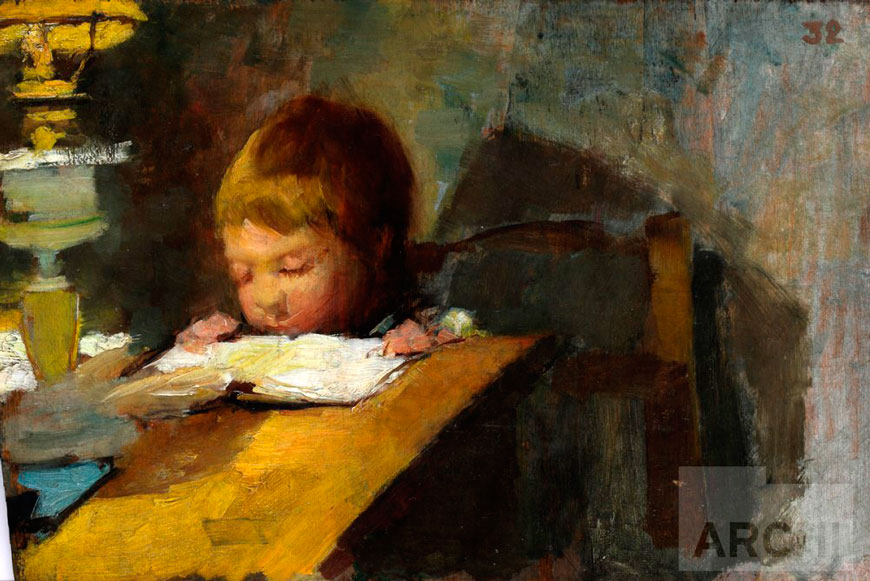 Niño Leyendo (Читающий мальчик), c.1900