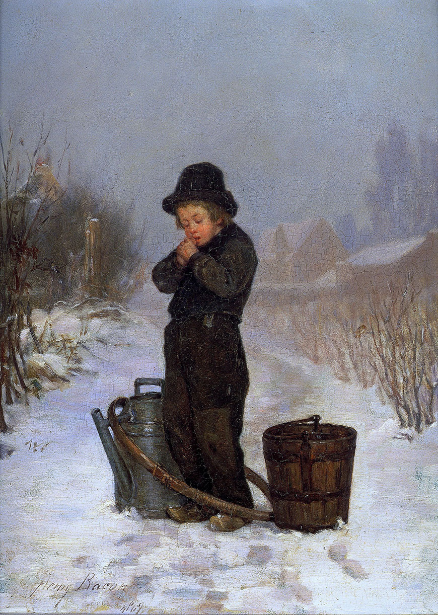 Warming His Hands (Грея свои руки), 1867