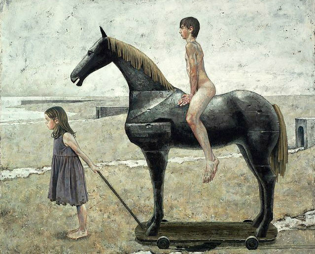 Cheval de bois, Olive & Vincent (Лошадка, Оливия и Винсент)