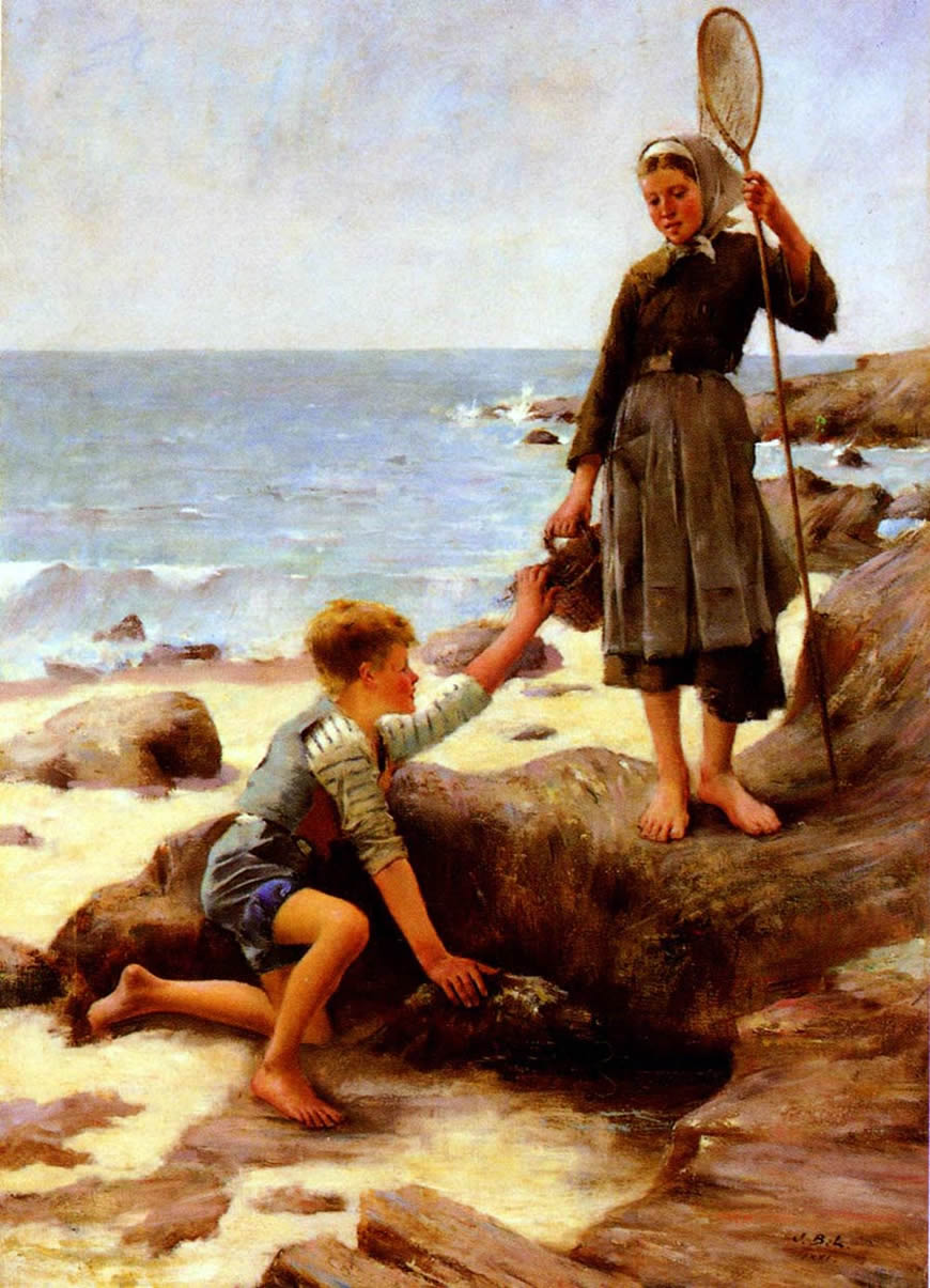 Les Enfants Pecheurs (Юная рыбачка и её брат), 1881