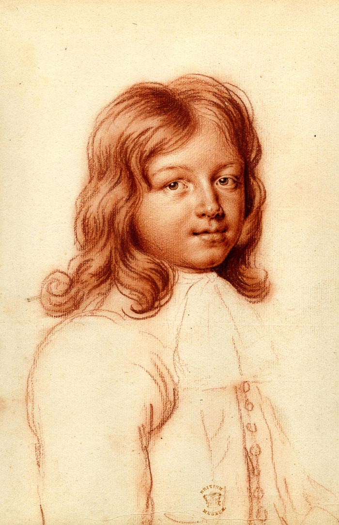 A boy; half-length nearly in profile to right (Мальчик; в половину роста почти в профиль справа)