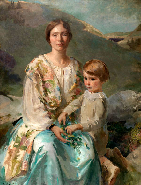 Mrs James Blathwaite Drinker and her son (Миссис Джеймс Блетвайт Дринкер и её сын), 1922