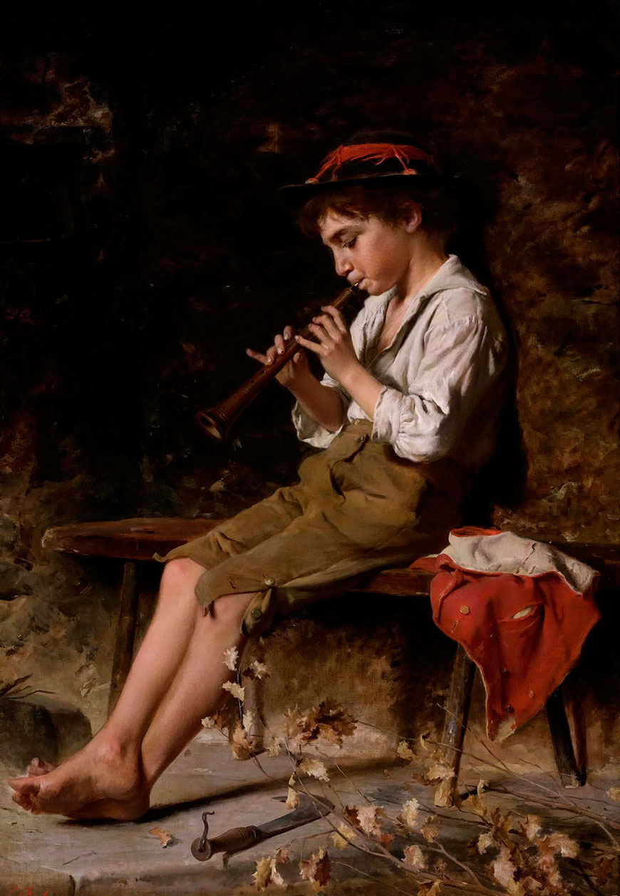 Boy with Recorder (Мальчик с флейтой)