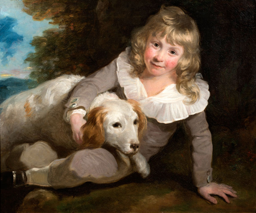 Portrait of a boy with his dog (Портрет мальчика с собакой), c.1790