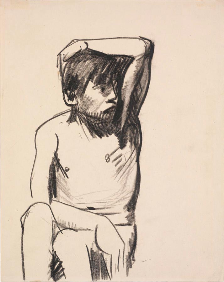 Nude Boy; Hand over Head (Обнаженный мальчик; рука над головой), 1915