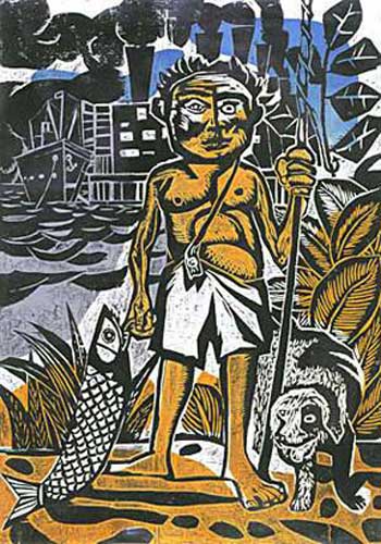 Juanito con pescado (Мальчишка с рыбой), 1961