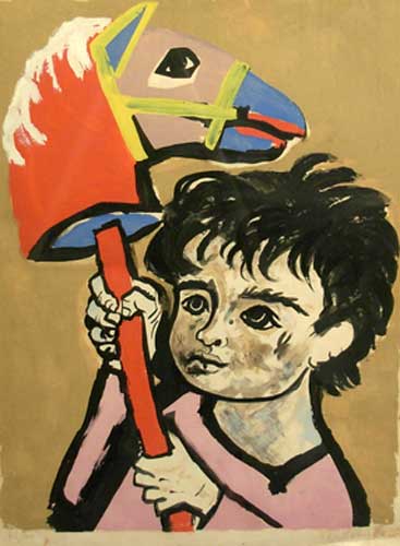 Niño con juguete (Мальчик с игрушкой), 1961