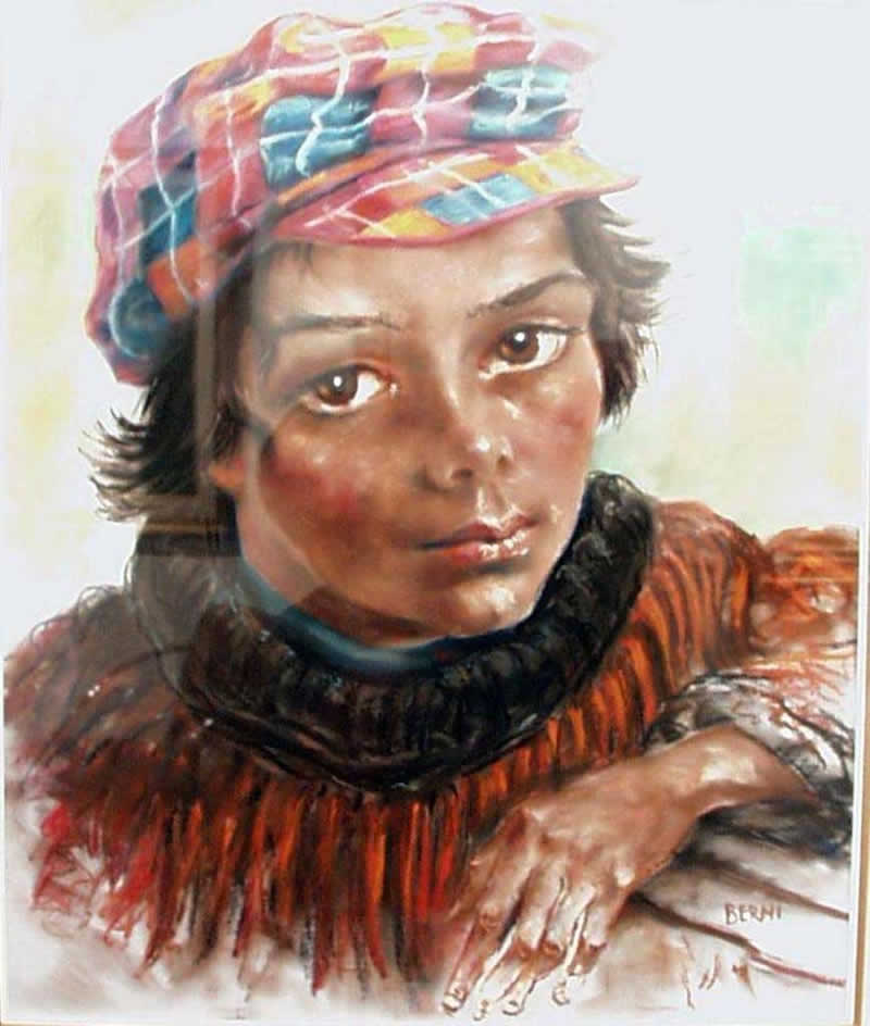 Muchacho con gorra (Мальчик c кепкой), 1980