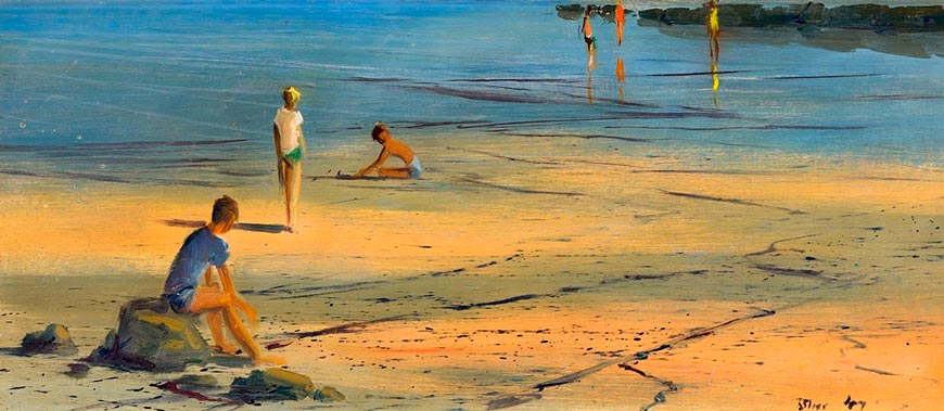 Boys on the Beach, Provincetown Flats (Мальчики на пляже, отмель в Провинстауне), 1957