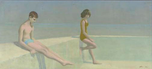 Boy and Girl on Beach (Мальчик и девочка на пляже), 1962