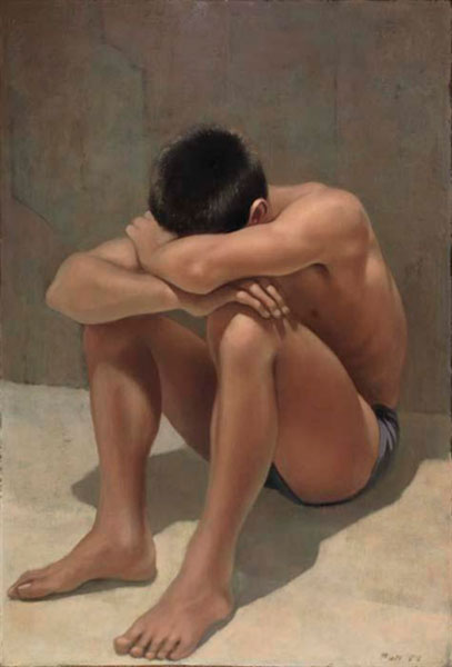 Seated boy (Сидящий мальчик), 1948-1950