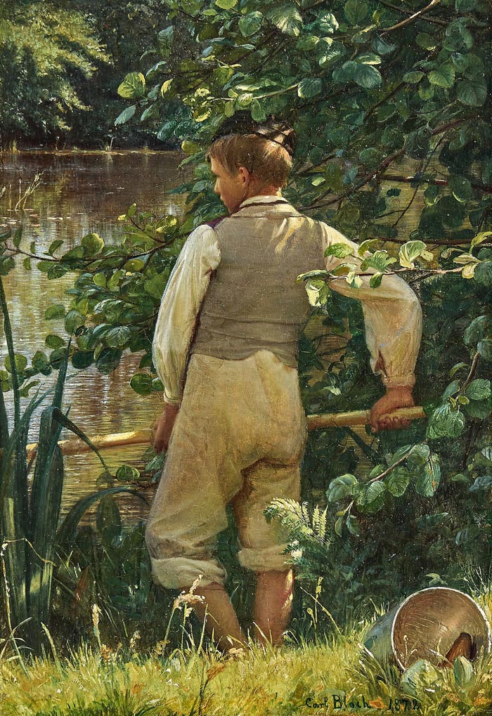 En Dreng, der fisker (Мальчик на рыбалке), 1872