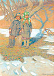 Two Children in the Snow