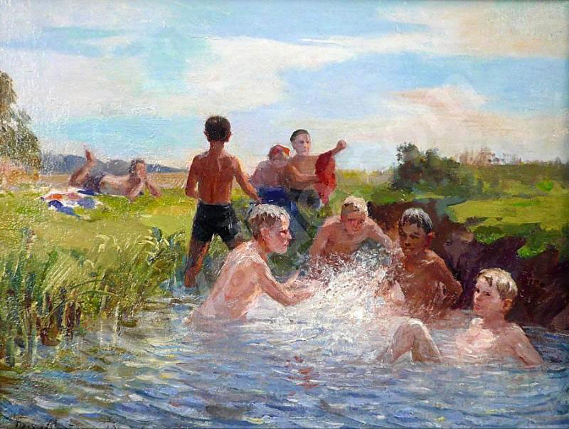 Kупaющиecя мaльчики (Boys bathing)