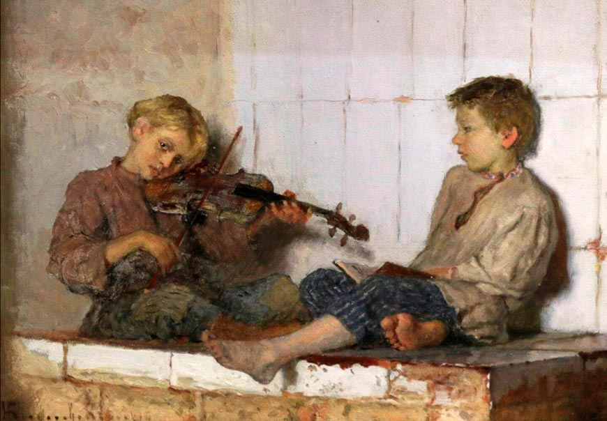 Урок музыки (The music lesson), 1897