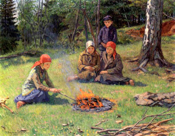 У костра (By the campfire), 1935